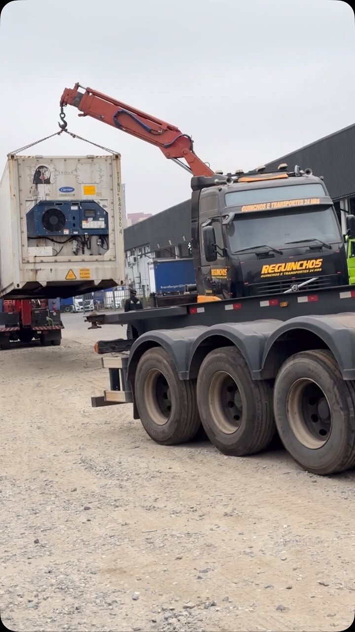 Guincho pesado para carreta refrigerada