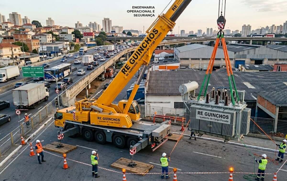 Içamento de máquinas e remoção técnica pesada